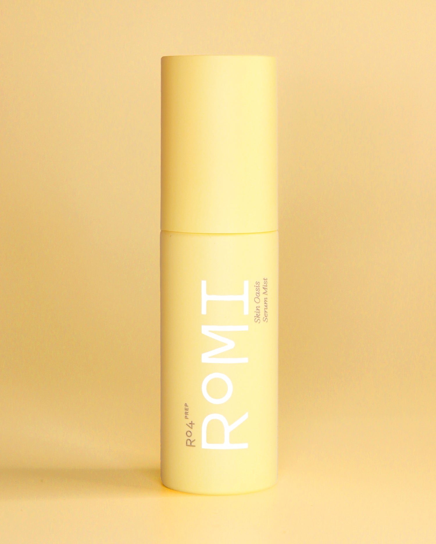 ROMI Beauty Skin Oasis Serum Mist bottle, 3-in-1 toner, serum, and face mist for hydrated skin.